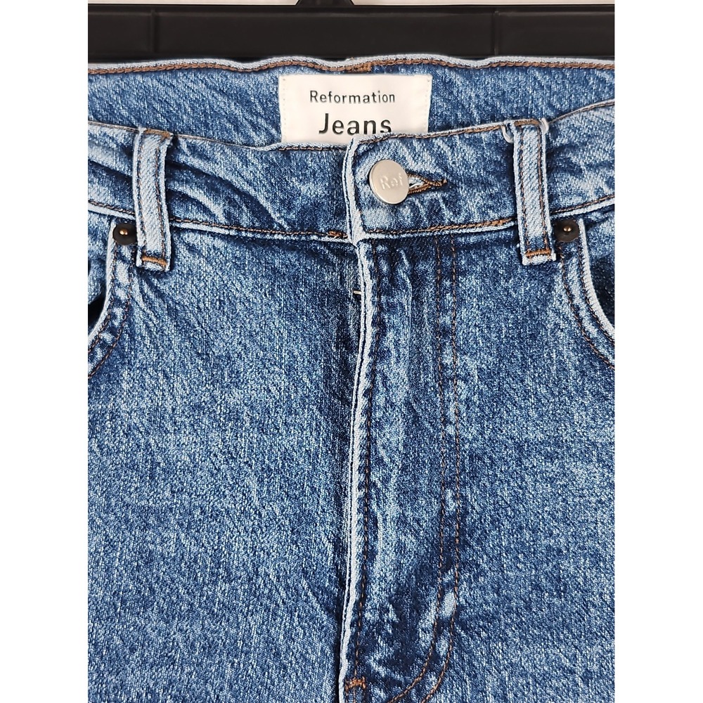 Reformation Jeans Womens Size 29 Wash Laguna High Rise Straight Leg Blue Denim